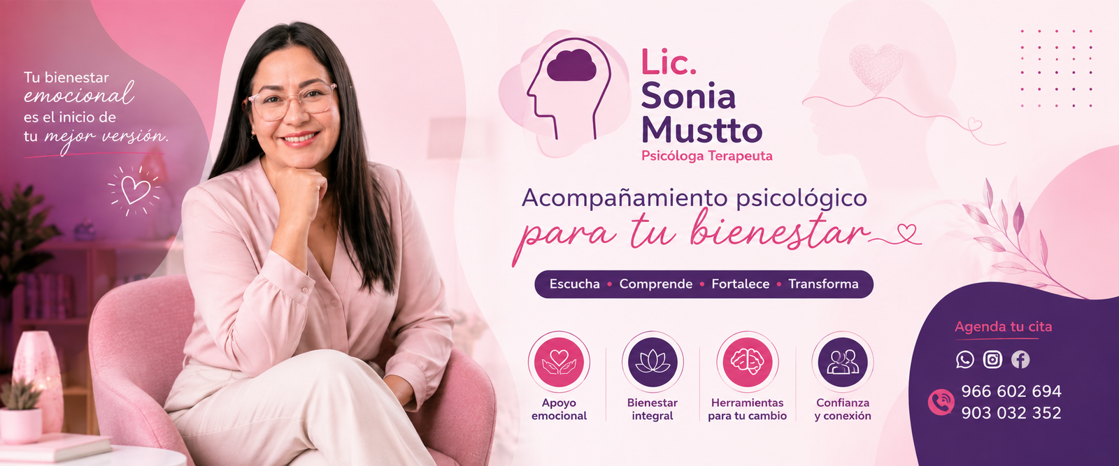 Contenido de marketing clínico para acompañamiento psicológico