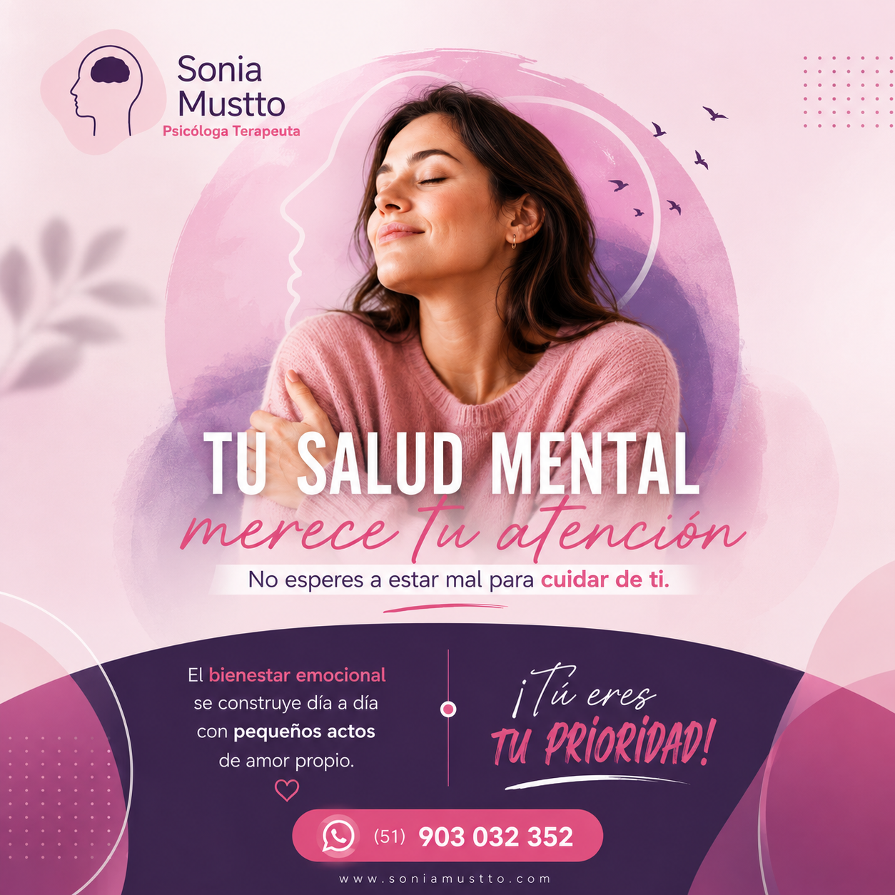 Contenido de marketing clínico sobre salud mental