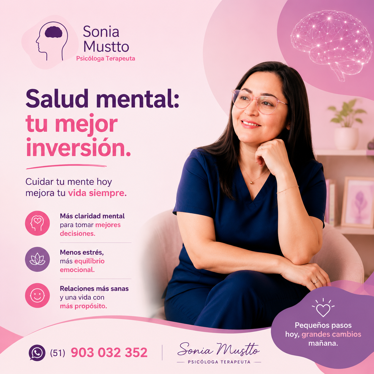 Contenido de marketing clínico sobre bienestar emocional